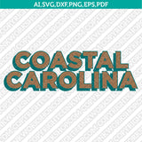 Coastal Carolina Chanticleers SVG Bundle | NCAA College Vector Cricut
