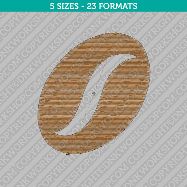 Coffee Bean Embroidery Design - 5 Sizes - INSTANT DOWNLOAD