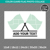 Color Guard Flag Photo Collage Template