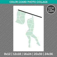 Color Guard Photo Collage Template Canva PDF