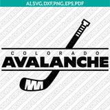 Colorado Avalanche SVG Logo Vector File for Cricut & Silhouette