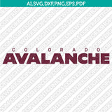 Colorado Avalanche SVG Logo Vector File for Cricut & Silhouette
