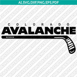 Colorado Avalanche SVG Logo Vector File for Cricut & Silhouette