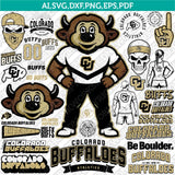 Colorado Buffaloes SVG Bundle | NCAA College Vector Cricut