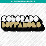 Colorado Buffaloes SVG Bundle | NCAA College Vector Cricut