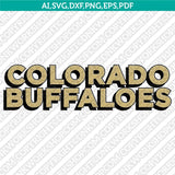 Colorado Buffaloes SVG Bundle | NCAA College Vector Cricut