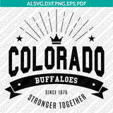 Colorado Buffaloes SVG Bundle | NCAA College Vector Cricut