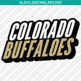 Colorado Buffaloes SVG Bundle | NCAA College Vector Cricut