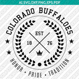 Colorado Buffaloes SVG Bundle | NCAA College Vector Cricut
