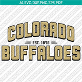 Colorado Buffaloes SVG Bundle | NCAA College Vector Cricut