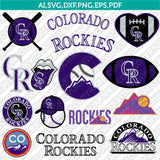 Colorado Rockies SVG Bundle – MLB Baseball Logo Vector Cricut