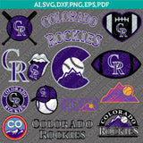Colorado Rockies SVG Bundle – MLB Baseball Logo Vector Cricut