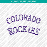 Colorado Rockies Logo SVG | MLB Vector Cricut PNG