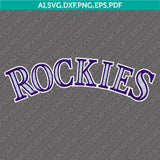 Colorado Rockies SVG Bundle – MLB Baseball Logo Vector Cricut