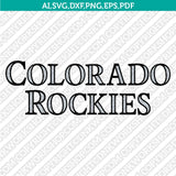 COLORADO ROCKIES Wordmark Logo SVG