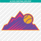 Colorado Rockies SVG Bundle – MLB Baseball Logo Vector Cricut