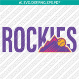 Colorado Rockies SVG Bundle – MLB Baseball Logo Vector Cricut