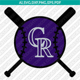 Colorado Rockies SVG Bundle – MLB Baseball Logo Vector Cricut