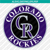 Colorado Rockies SVG Bundle – MLB Baseball Logo Vector Cricut