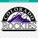 Colorado Rockies SVG Bundle – MLB Baseball Logo Vector Cricut