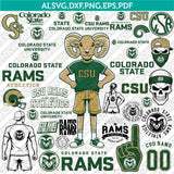  Colorado State Rams SVG Bundle | NCAA College Vector Cricut