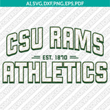  Colorado State Rams SVG Bundle | NCAA College Vector Cricut