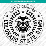  Colorado State Rams SVG Bundle | NCAA College Vector Cricut