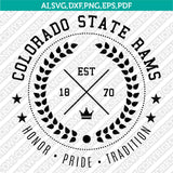  Colorado State Rams SVG Bundle | NCAA College Vector Cricut
