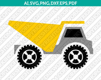 Construction Transportation Dump Truck Crane Tractor Excavator Backhoe SVG Vector Cricut Cut File Clipart Png Eps Dxf