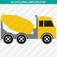 Construction Transportation Dump Truck Crane Tractor Excavator Backhoe SVG Vector Cricut Cut File Clipart Png Eps Dxf