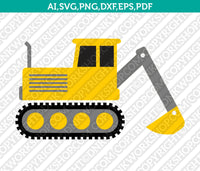Construction Transportation Dump Truck Crane Tractor Excavator Backhoe SVG Vector Cricut Cut File Clipart Png Eps Dxf