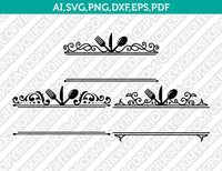 Cooking Kitchen Monogram Frame SVG Cut File Cricut Vector Sticker Decal Silhouette Cameo Dxf PNG Eps