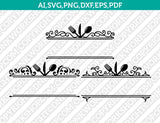 Cooking Kitchen Monogram Frame SVG Cut File Cricut Vector Sticker Decal Silhouette Cameo Dxf PNG Eps