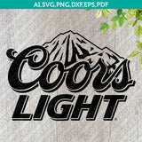 Coors Light Beer SVG Sticker Decal Silhouette Cameo Cricut Cut File Clipart Png Eps Dxf Vector