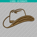 Cowboy Hat Embroidery Design – 5 Sizes - INSTANT DOWNLOAD