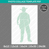 Cowboy Photo Collage Canva PDF