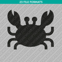 Crab Embroidery Design Animal - 5 Sizes - INSTANT DOWNLOAD