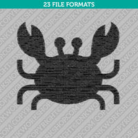 Crab Embroidery Design Animal - 5 Sizes - INSTANT DOWNLOAD