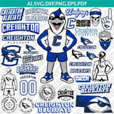 Creighton Bluejays Logo SVG Bundle | NCAA College Vector Cricut