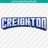 Creighton Bluejays Logo SVG Bundle | NCAA College Vector Cricut