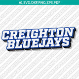 Creighton Bluejays Logo SVG Bundle | NCAA College Vector Cricut