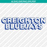 Creighton Bluejays Logo SVG Bundle | NCAA College Vector Cricut