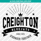 Creighton Bluejays Logo SVG Bundle | NCAA College Vector Cricut