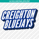 Creighton Bluejays Logo SVG Bundle | NCAA College Vector Cricut