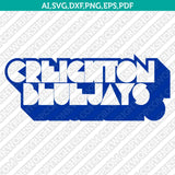 Creighton Bluejays Logo SVG Bundle | NCAA College Vector Cricut