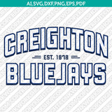 Creighton Bluejays Logo SVG Bundle | NCAA College Vector Cricut