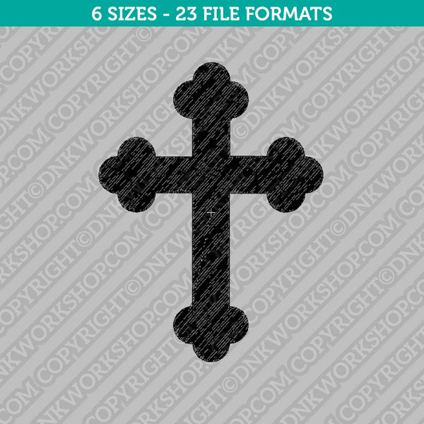 Cross Embroidery Design - 6 Sizes - INSTANT DOWNLOAD