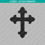 Cross Symbol Embroidery Design - 6 Sizes - INSTANT DOWNLOAD