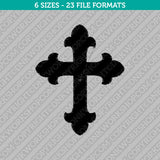 Cross Symbol Embroidery Design - 6 Sizes - INSTANT DOWNLOAD