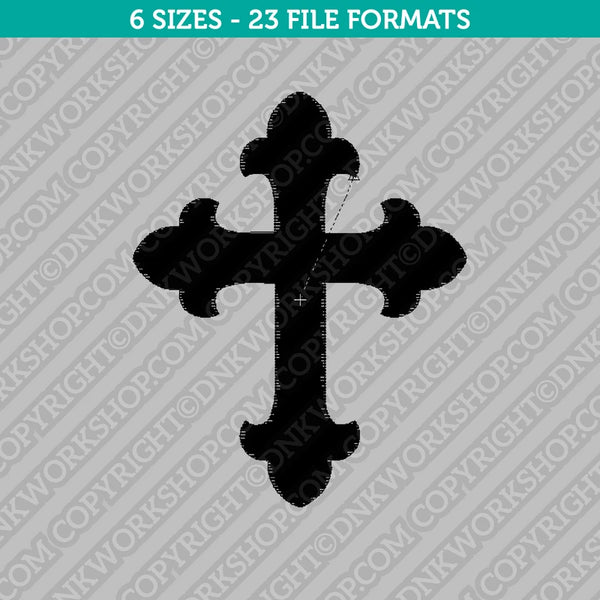 Cross Symbol Embroidery Design - 6 Sizes - INSTANT DOWNLOAD